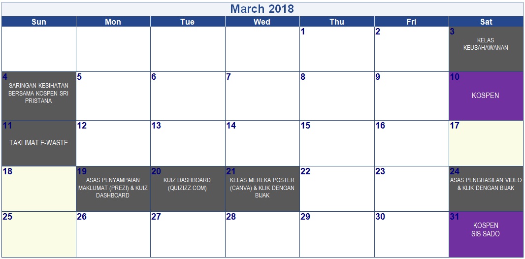 jadual-kelas-mac-2018